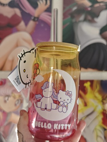 Hello kitty strohhalmglas mit - kitty,