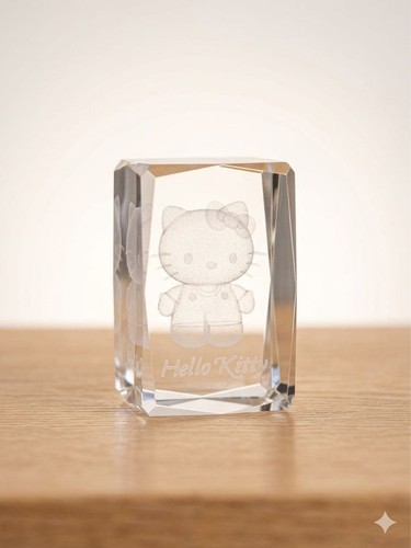 Hello kitty kristallglas - kristallglas, figur