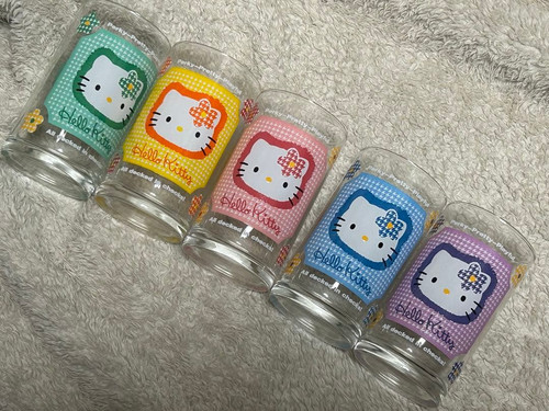 Sanrio hello kitty glas 5er - kitty,
