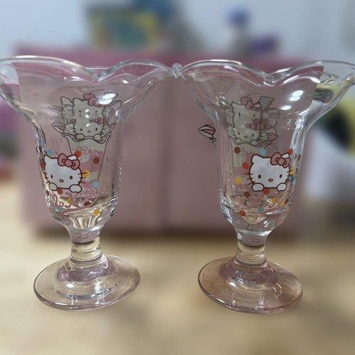 Hello kitty parfait glas - glas, 2er