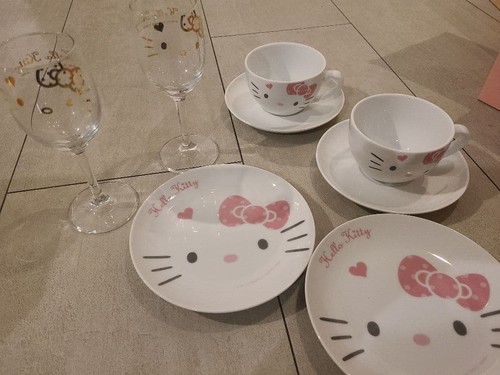 Hello kitty paar - paar, weingläser